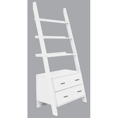 Mintra Ladder Bookcase Finish White