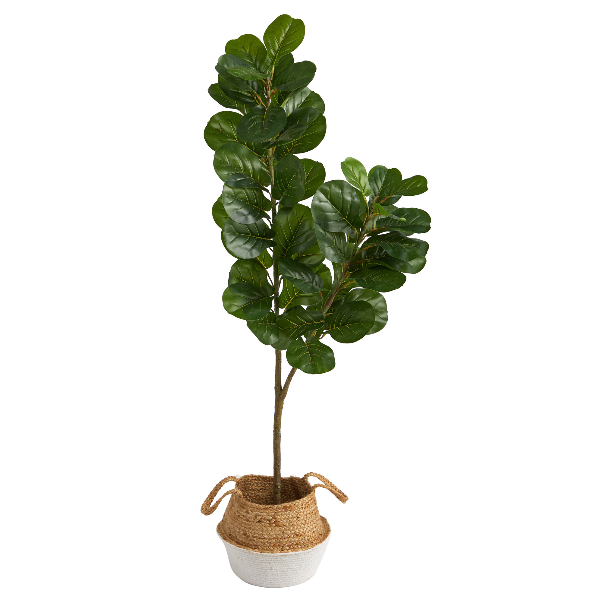 Primrue 54'' Faux Fiddle Leaf Fig Tree in Planter Wayfair