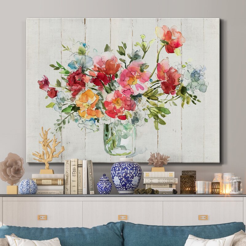 My Summer Garden I by J Paul - Wrapped Canvas Painting Print