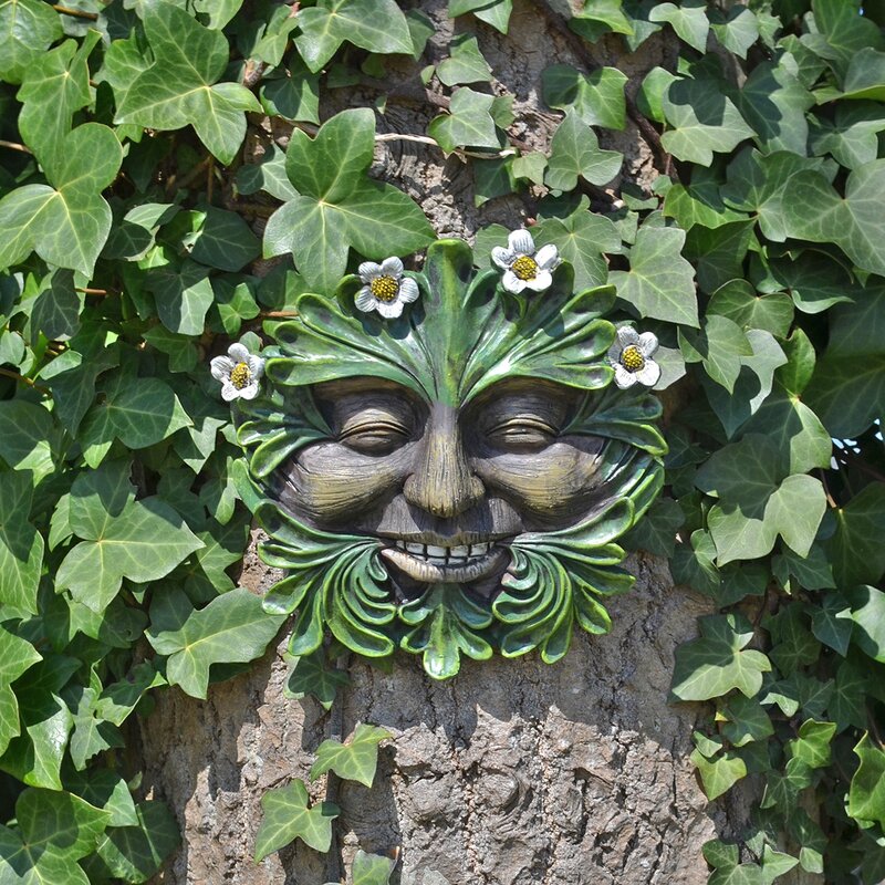 Garten Living Wanddeko Gesicht mit Gänseblumen