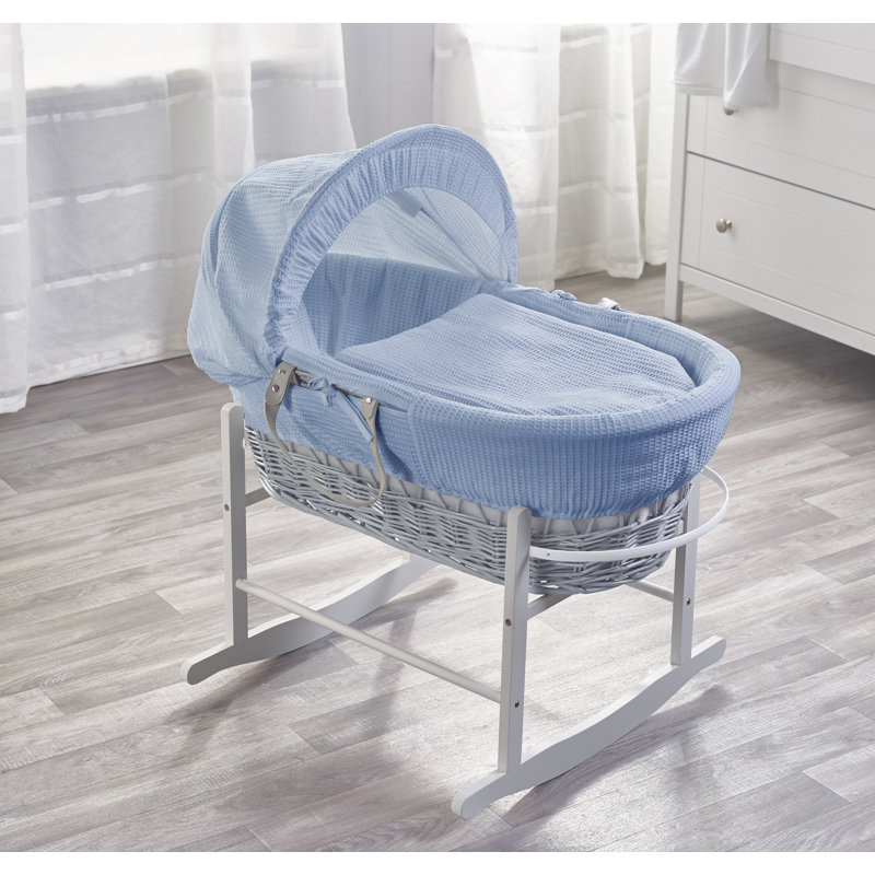 wayfair grey moses basket