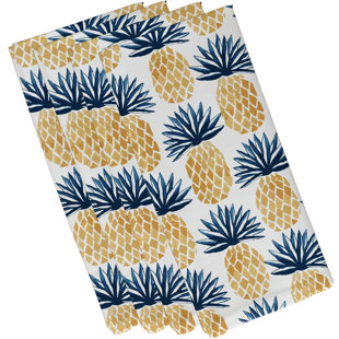 Elizabeth Street Pineapple Stripes 19 Napkin Set of review