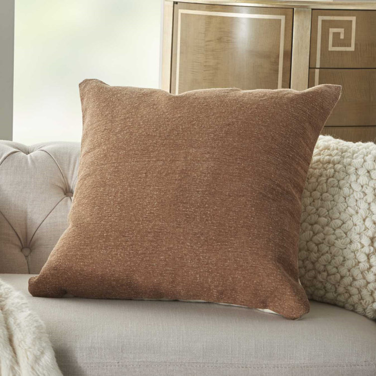 clay colored pillows