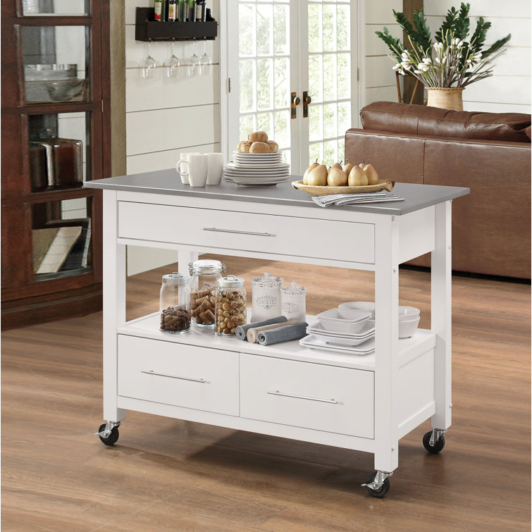 Latitude Run Madely Kitchen Cart Wayfair