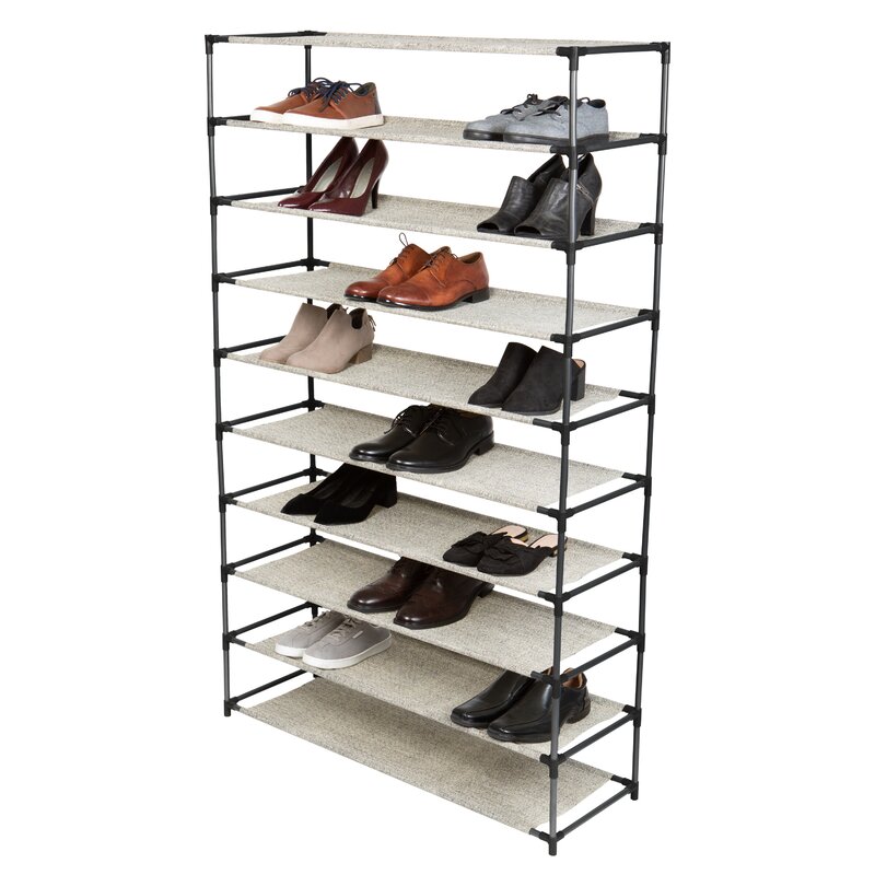 Rebrilliant 10 Tier 50 Pair Shoe Rack Reviews Wayfair