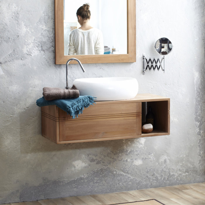 Basic 95cm Wall Mounted Under Sink Storage Unit Basic 95cm Wall Mounted Under Sink Storage Unit