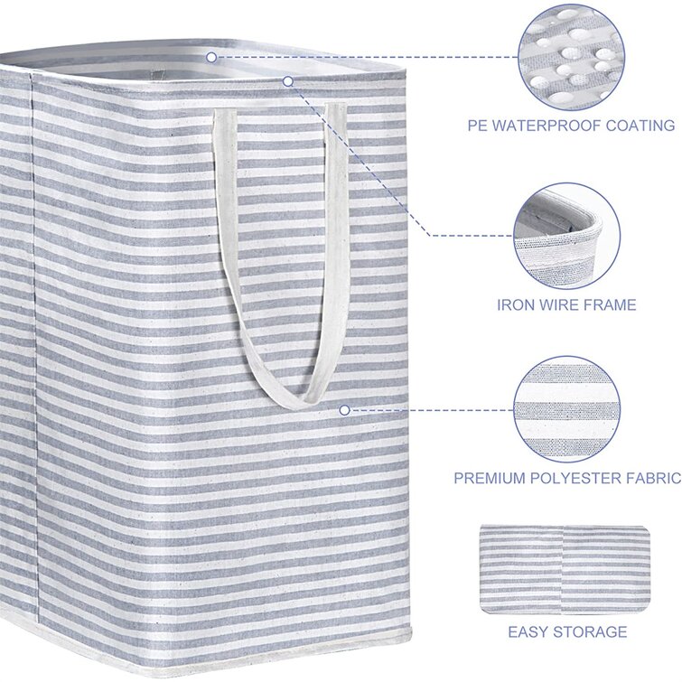 Large Laundry Hamper Collapsible Clothes Storage Bag Organizer Basket Waterproof 