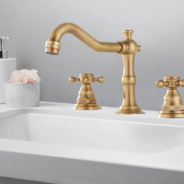 13" Antique Brass & Porcelain Kitchen Sink Swivel Bathroom Basin Brass Faucet 