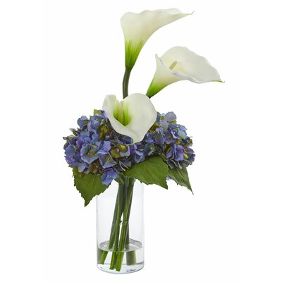 Charlton Home Artificial Calla Lily And Hydrangea Floral