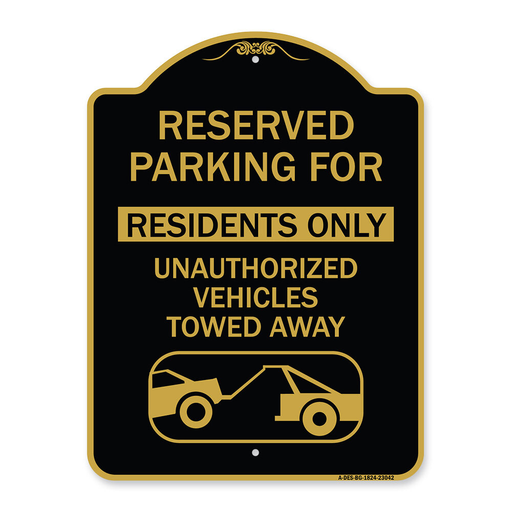 Signmission Designer Sign - Reserved Parking Sign Reserved Parking For ...