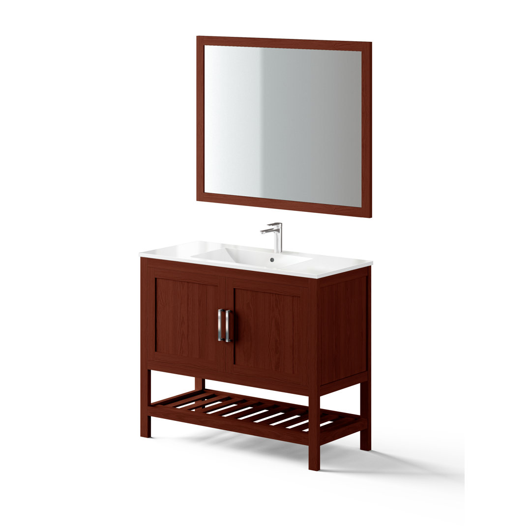 Norrie 3 Stück 1001mm Waschtisch & Spiegel Sets