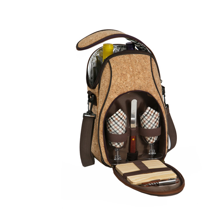wine and cheese backpack
