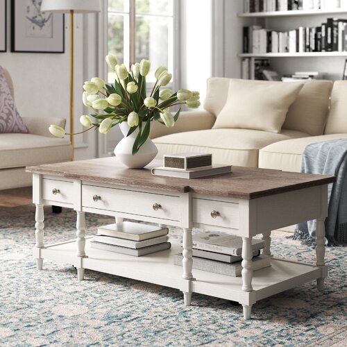 Kelly Clarkson Home Belfort Coffee Table with Storage ...