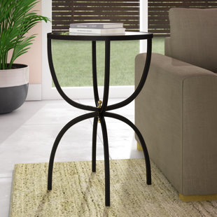 Go to store & view more images Taraska Metal and Mirror End Table by Ivy Bronx