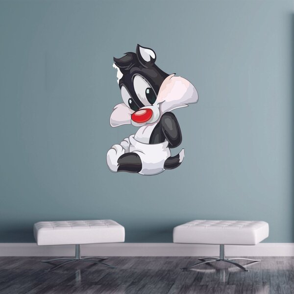 sylvester Looney tunes wall sticker peel /& stick set border cut out 3.5 inch