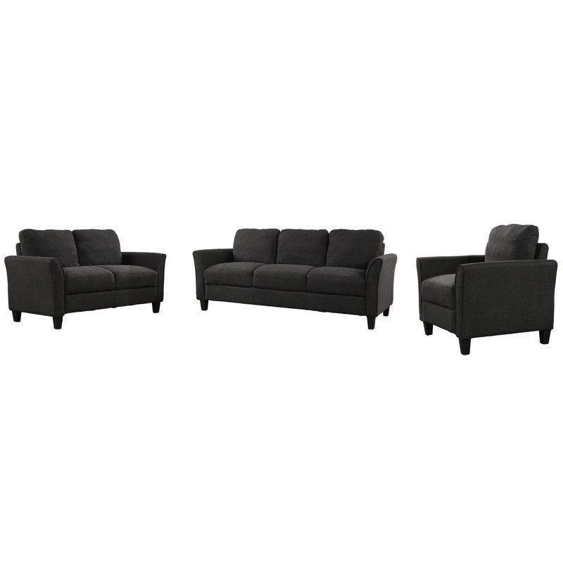 Red Barrel Studio Trommald 3 Piece Living Room Set Reviews Wayfair