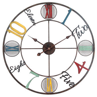 Latitude Run Decisive Responsive Abstract Metal Wall Clock Wayfair
