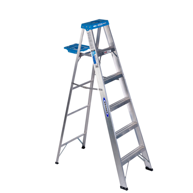 Werner 6 Ft Aluminum Step Ladder With 250 Lb Load Capacity Reviews Wayfair