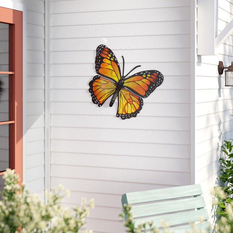 Download August Grove Stadtfeld Butterfly Monarch 3d Wall Decor Reviews Wayfair