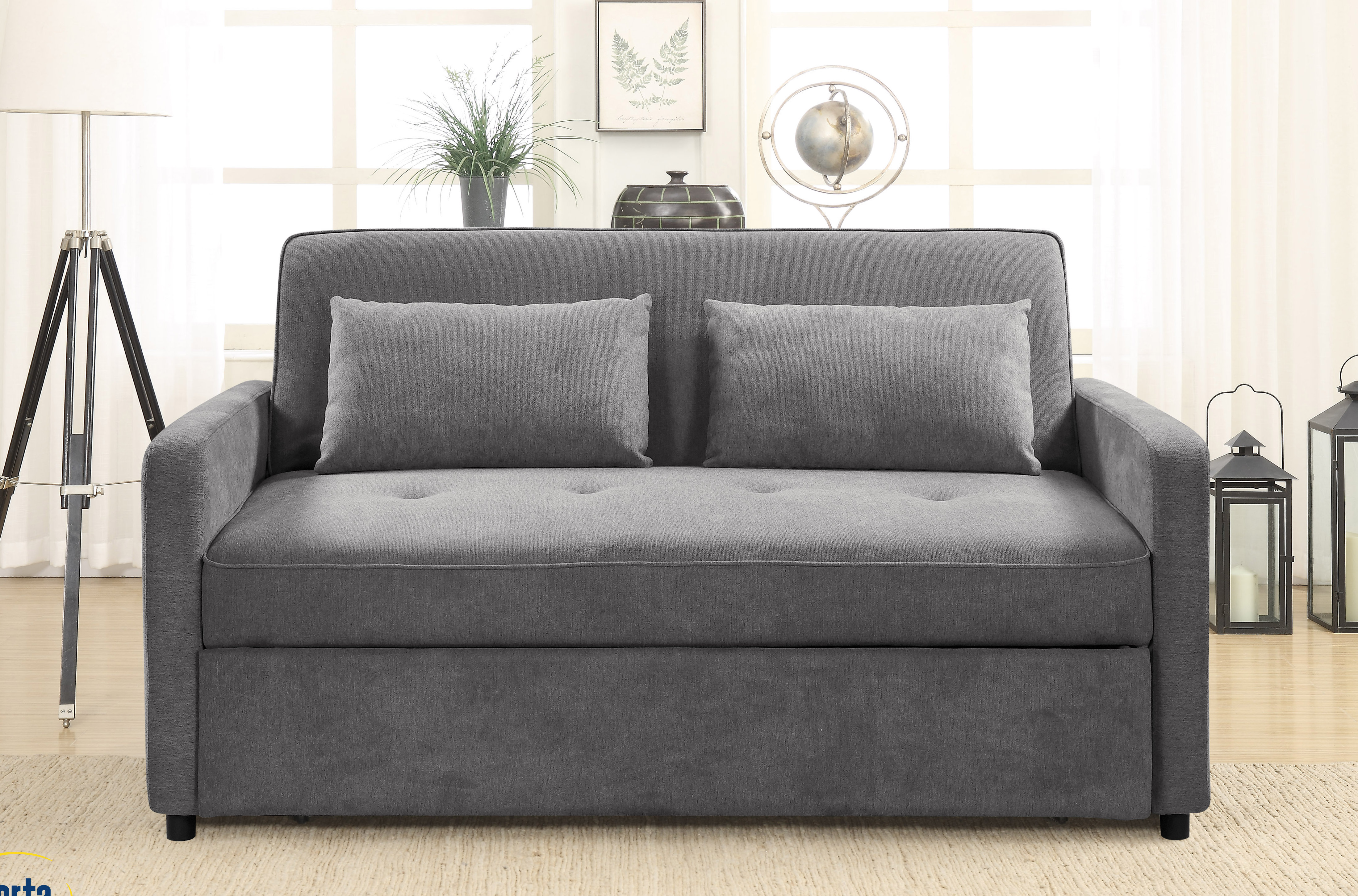 Serta Faye Queen Tufted Back Convertible Sofa Reviews Wayfair Faye Queen Tufted Back Convertible Sofa