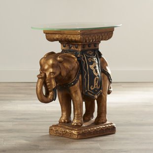 Go to store & view more images Maura Crystal Sculptural End Table by World Menagerie