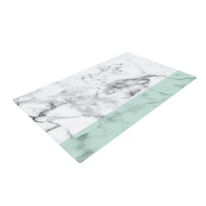 Fade Marble/Green Area Rug