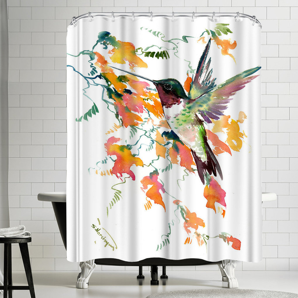 East Urban Home Suren Nersisyan Hummingbird Single Shower Curtain Wayfair