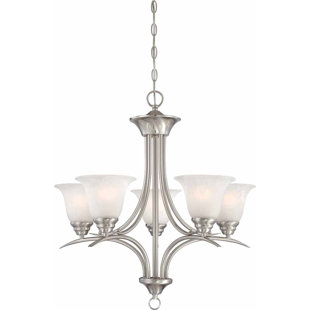 Go to store & view more images Whetsel 5-Light Shaded Chandelier by Fleur De Lis Living