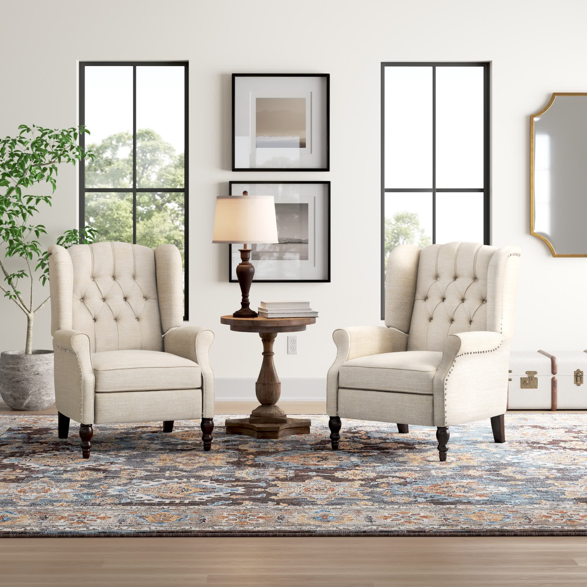 Three Posts™ Val Upholstered Recliner & Reviews | Wayfair