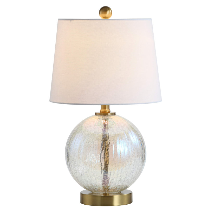 clear and gold lamp