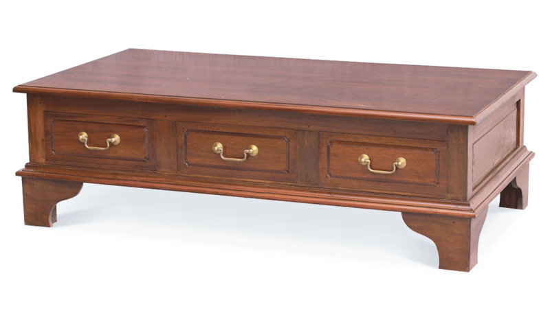 Nes Furniture Edward Fine Handcrafted Solid Mahogany Wood Coffee