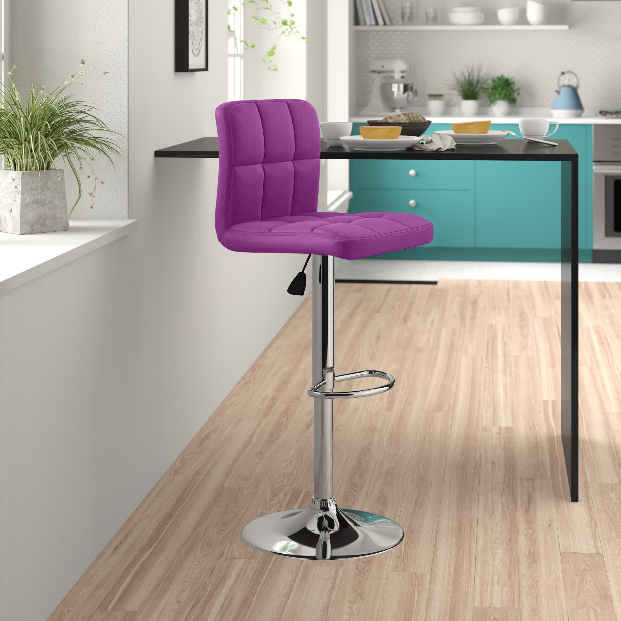 purple bar stools argos