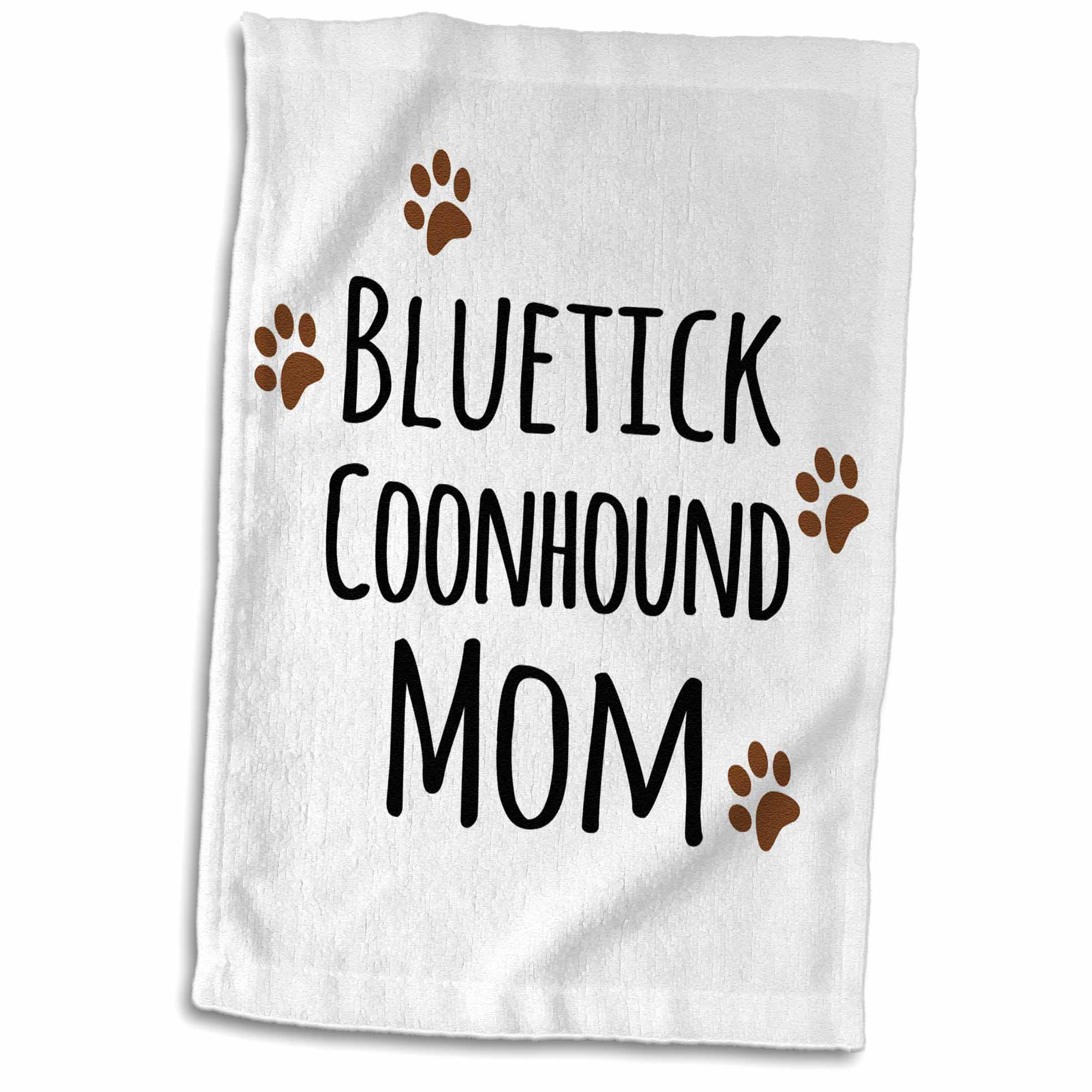 Symple Stuff Louque Tick Coonhound Dog Mom Doggie By Breed Muddy Paw Prints Doggy Lover Mama Pet Owner Hand Towel Wayfair