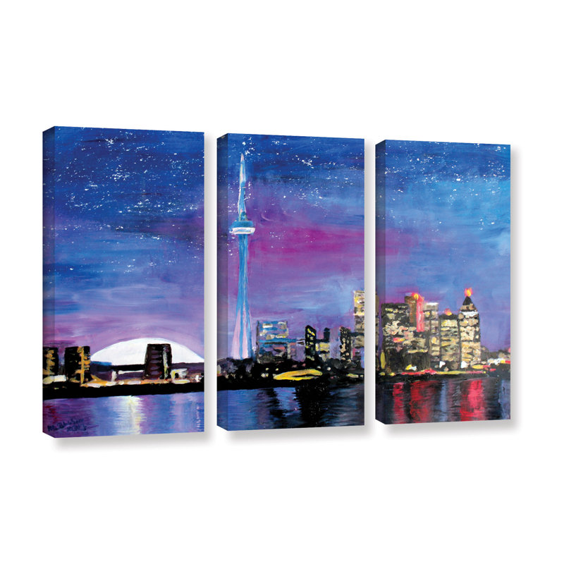 Artwall Toronto Skyline At Night By Marcus Martina Bleichner 3