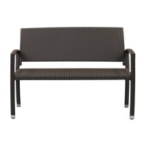 outdoor woven bench