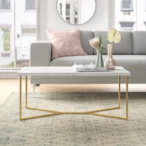 wayfair marble and gold coffee table