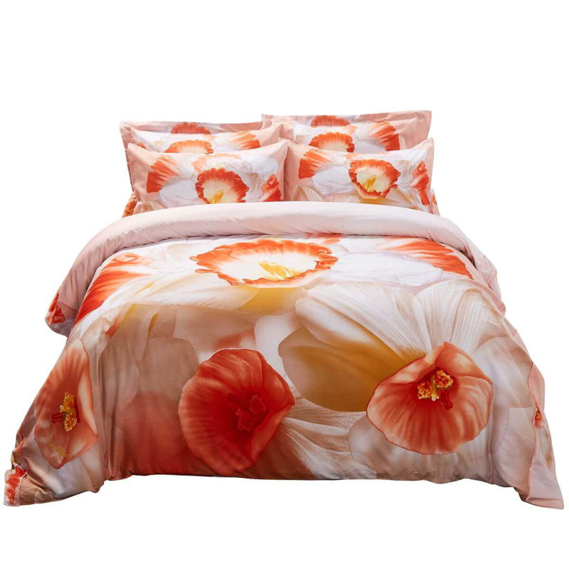 Latitude Run Westlund April Floral Bedding Reversible Duvet Cover
