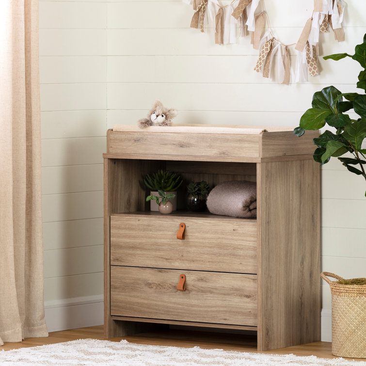 oak changing table