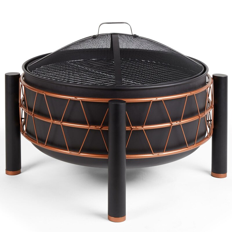 Vonhaus Steel Fire Pit Wayfair Co Uk