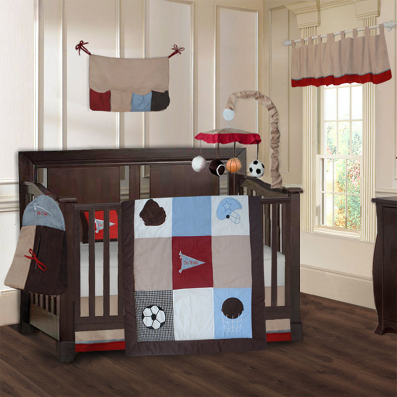 sports theme baby bedding