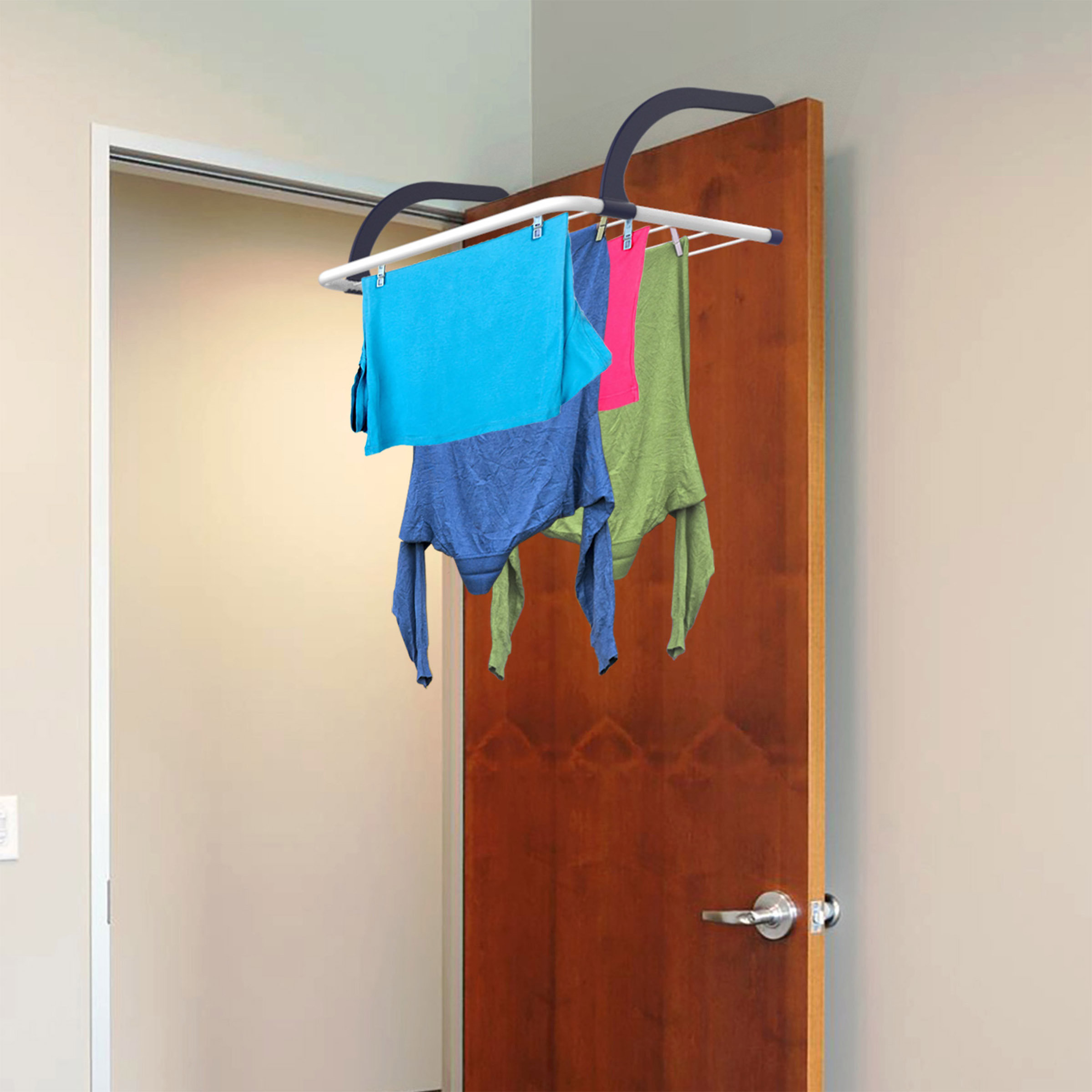 Rebrilliant Over Door Clothes Wall Mounted Drying Rack Reviews