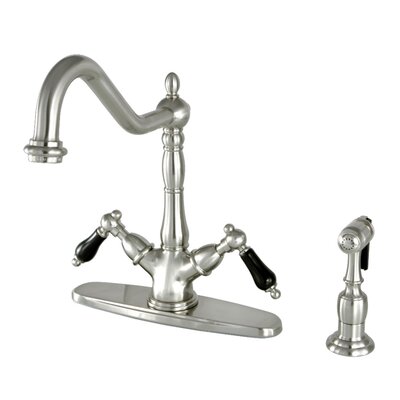 Duchess Mono Deck Mount Pull Down Double Handle Kitchen Faucet