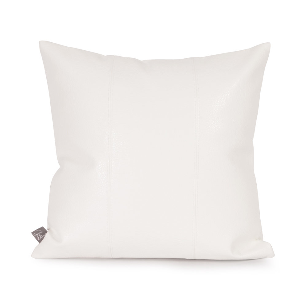 Wynkoop Faux Leather Throw Pillow Reviews Allmodern