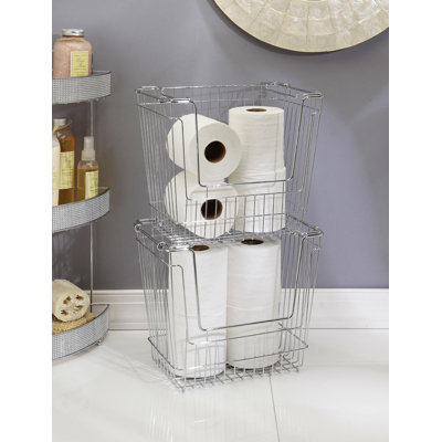 Stackable Tall Storage Basket Simplify