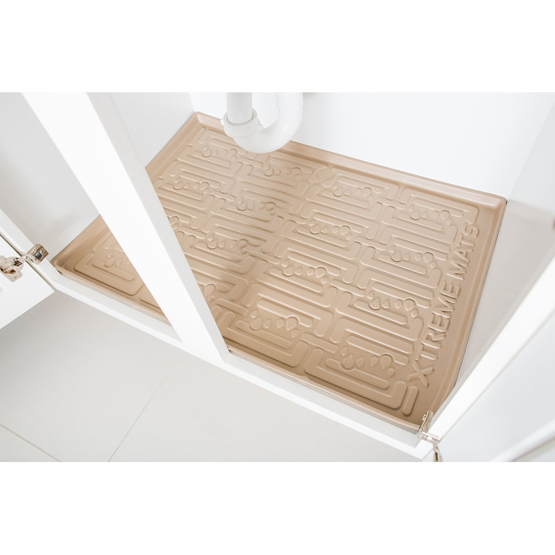 Xtreme Mats Under Sink Kitchen Cabinet Drip Tray Reviews Wayfair Under Sink Kitchen Cabinet Drip Tray