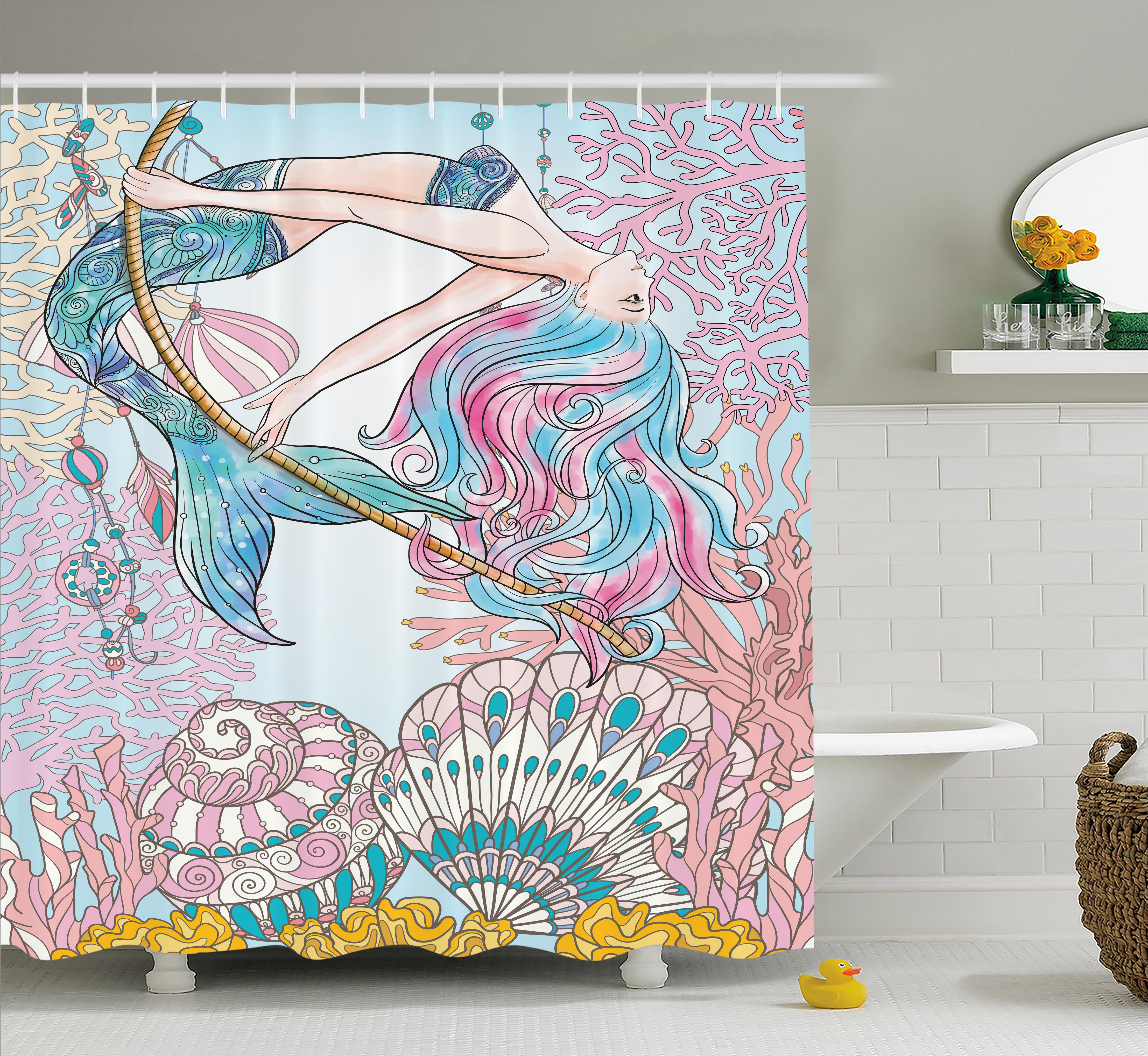 Zoomie Kids Mackenzie Greek Myth Seashell Single Shower Curtain