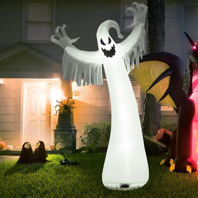 The Holiday Aisle® Blow up Ghost Inflatable | Wayfair