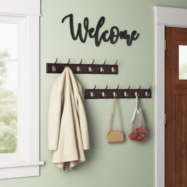 Can Be Wall Mounted and Over The Door Star Element Over Door Multi-Purpose Towel/Bag/Hat Rack with 4 Individual Compartment 