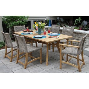 Marva Teak 7 Piece Dining Set