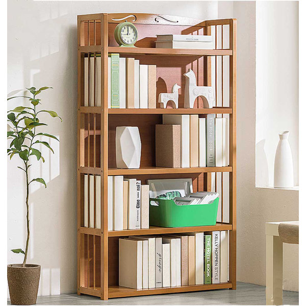 Winston Porter Gilberton 55 H X 31 5 W Wood Standard Bookcase Wayfair